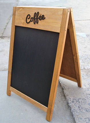 Штендер для крейди Великий COFFEE, 110 х 70 см | Era Creative Wood, фото 3
