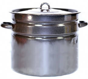 Бак эмалированный с крышкой, 20 л (коричневый) (ID#39185490), цена: 990 ...