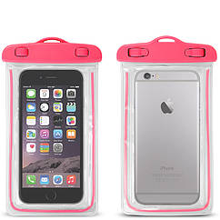 Водонепроникний чохол для смартфонів до 5,5" рожевий