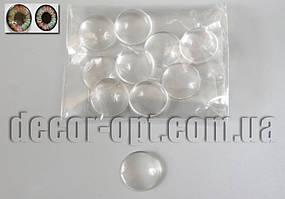 Прозорі скляні лінзи для очей 14 мм/10 шт.