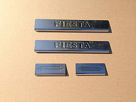 Накладки на пороги Ford Fiesta 2004-2010 (нержавіюча сталь)