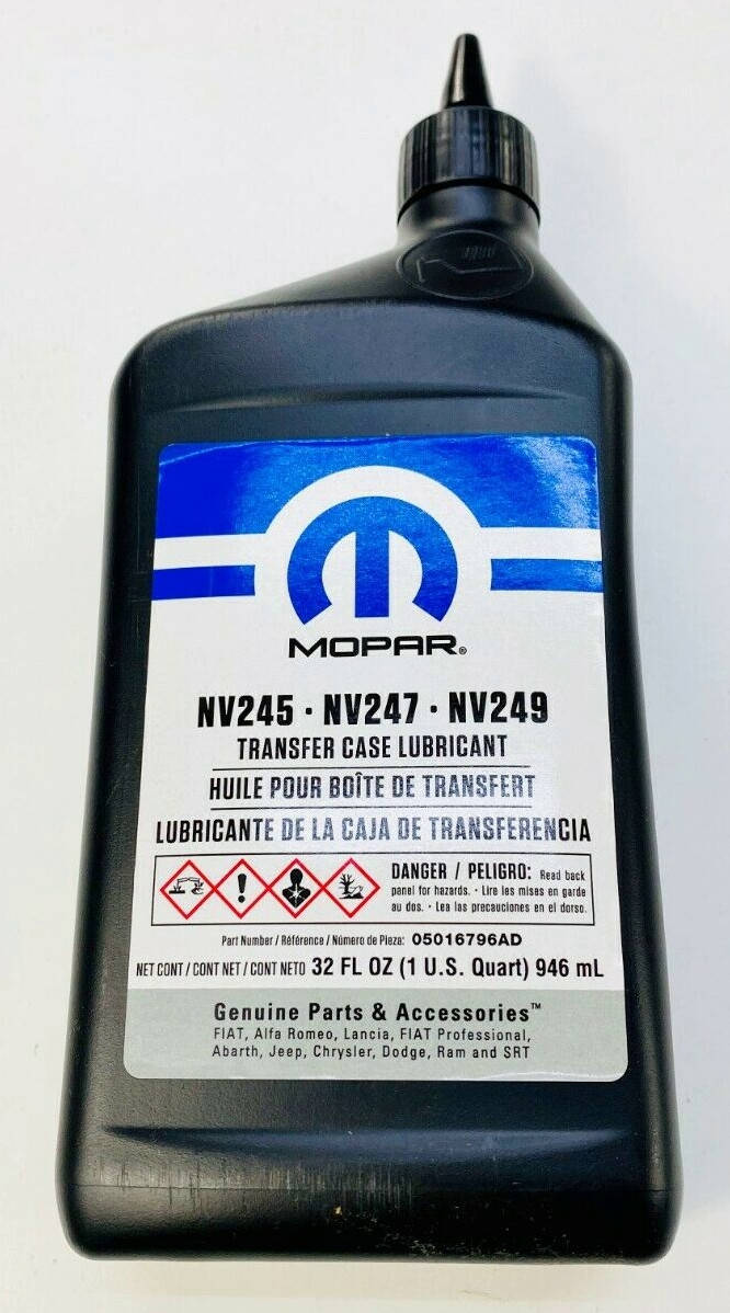 

Трансмиссионное масло Mopar Transfer Case Lubricant NV245·NV247·NV249 0,946л