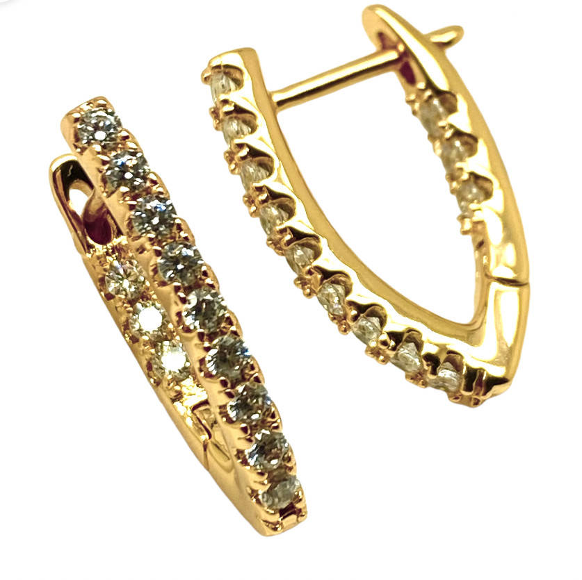 

Серьги Xuping. 18k. 21х2 mm