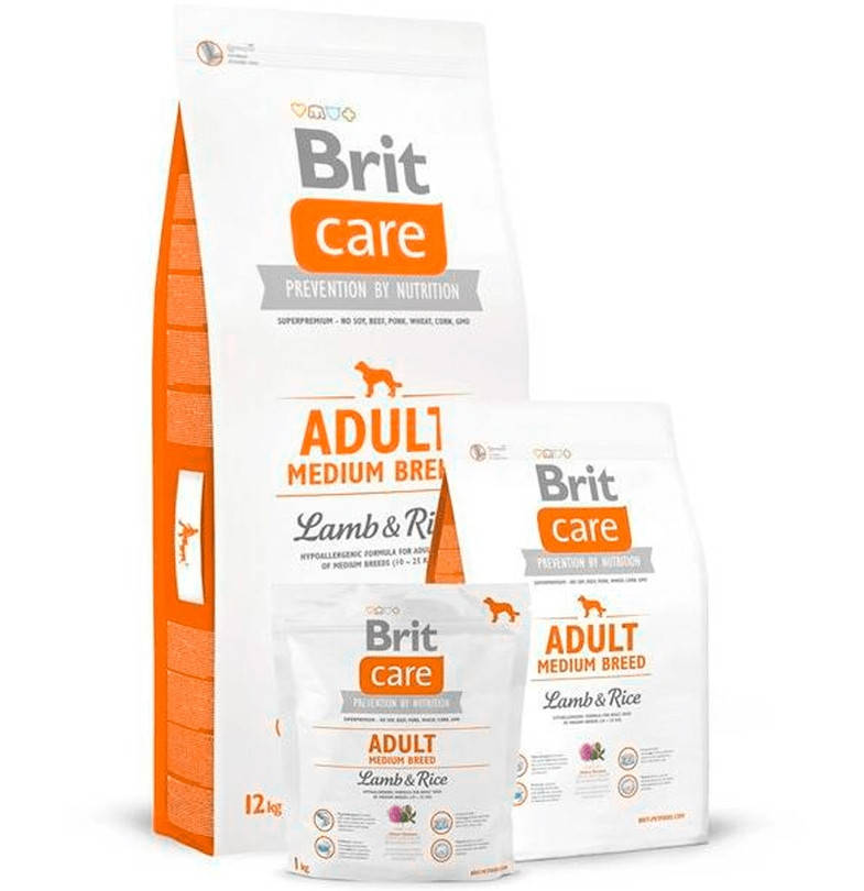 

Brit Care Adult Medium Breed Lamb & Rice 3 кг 12 кг