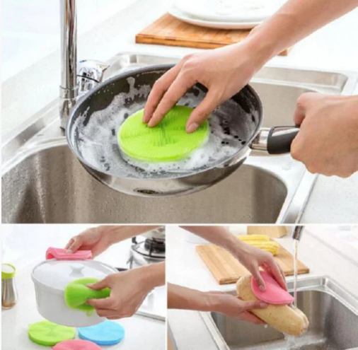 

Силиконовые мочалки для кухни Better sponge 3шт в 1 комплекте! Скидочка, Разные цвета