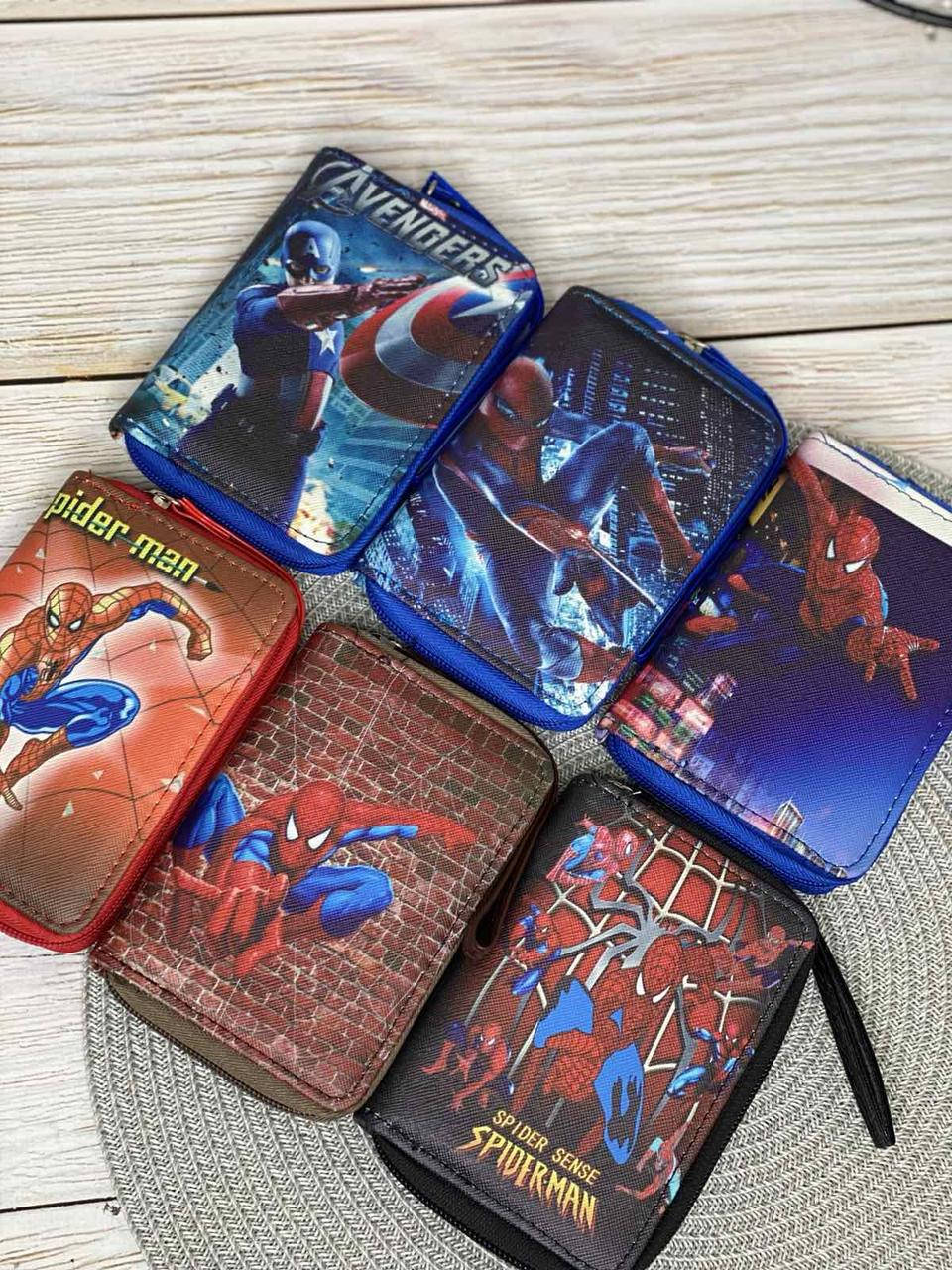 

Детский кошелёк для мальчикп spider, капитан америка