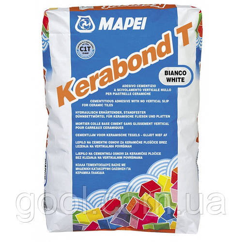 Клей Мапей Керабонд Т Белый для плитки и мозайки мешок 25 кг (ID ...