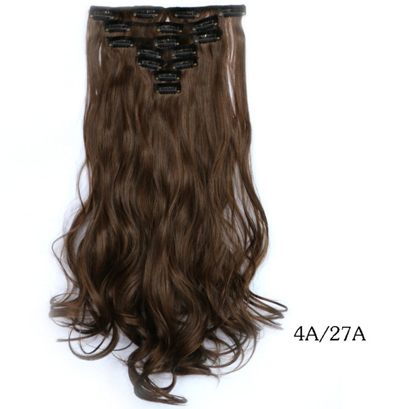 Накладные волосы локоны 7 прядей на клипсах,шиньон,трессы длина 50 см - фото 1 - id-p464785591
