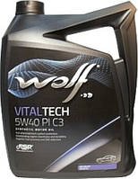 Моторна олива синтетична Wolf (Вольф)VITALTECH 5W-40 PI С3 5 л