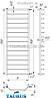 Велика висока сушарка для рушників Standart 15/1550х450 мм. Практичні Виступаючі перемички d20, фото 8