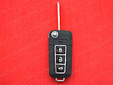 Ключ Hyundai корпус викидний для переділки 3+1 кнопкового брелока та ключа, фото 3