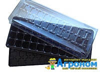 Мініпарник із піддоном і кришкою на 44 комірки, 195х490 мм