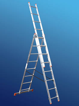 Драбини трисекційні