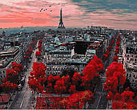 Картина по номерам Алые краски Парижа (BK-GX4887) 40 х 50 см (Без коробки)