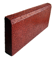 Гумовий бордюр 500/250/40 червоний