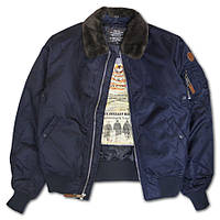 Бомбер Top Gun B-15 Men's Heavy Duty Vintage Flight Bomber Jacket TGJ1542 (Navy)