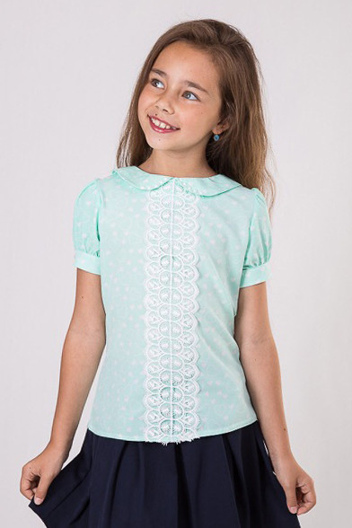 Блуза для дівчинки ошатна з гіпюром 122р.
