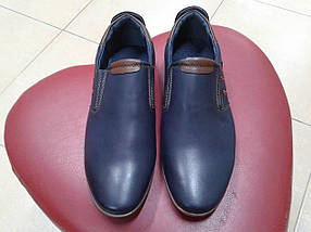 Туфлі класичні підліток позов. шкіри PALIAMENT D 5712-1 сині, фото 2