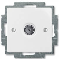 Розетка телевізійна, одинарна, білий — Abb Basic 55
