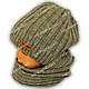 В'язана шапочка та шарф для хлопчика, Grans (Польща), утеплювач фліс, A680F, фото 3