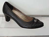 Туфли женские кожаные натуральные на каблуке
