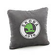 Подушка з логотипом Skoda флок, фото 2