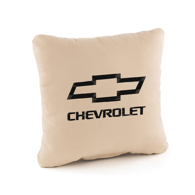 Подушка з лого Chevrolet флок, фото 1