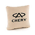 Подушка з логотипом CHERY флок, фото 3