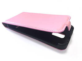 Шкіряний чохол-фліп на магнітній застібці для Samsung Galaxy S5 Рожевий