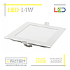 Світлодіодна LED-панель DL14S 14W 6000K квадратна 1200Lm, фото 2
