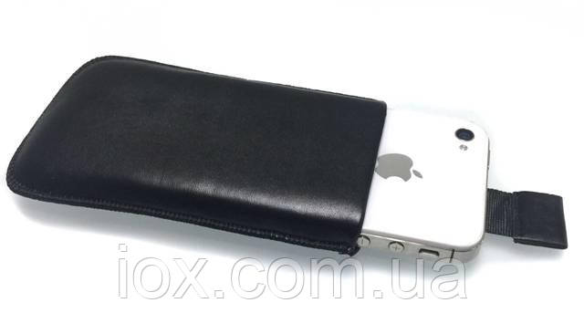 Компактный кожаный чехол-карман для iPhone 4/4S