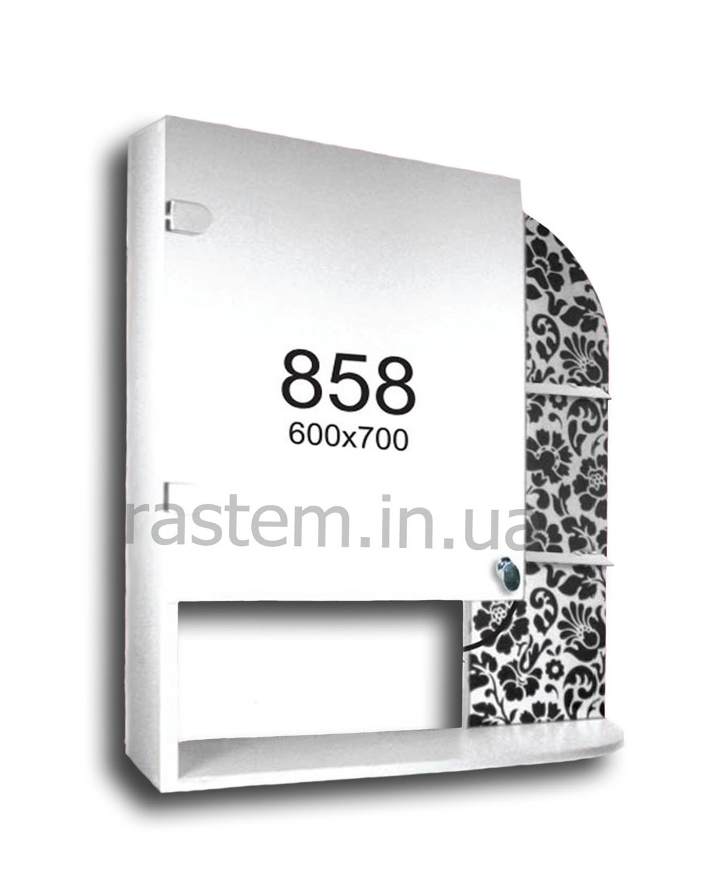 Дзеркальний навісний шафка (дзеркало шафа) для ванної м"858"