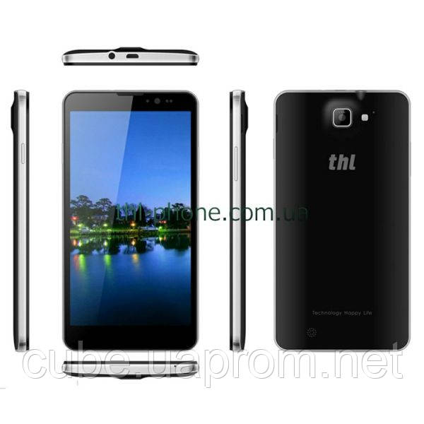 THL T200 2/32 Чорний Black MT6592, 6 дюймів IPS Full HD, 13/13 MPix, W+G, Androi
