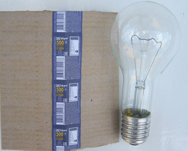 Купить Лампа накаливания (ЛОН) 500 Вт цоколь Е40 "Искра" Львов, цена 70 ...