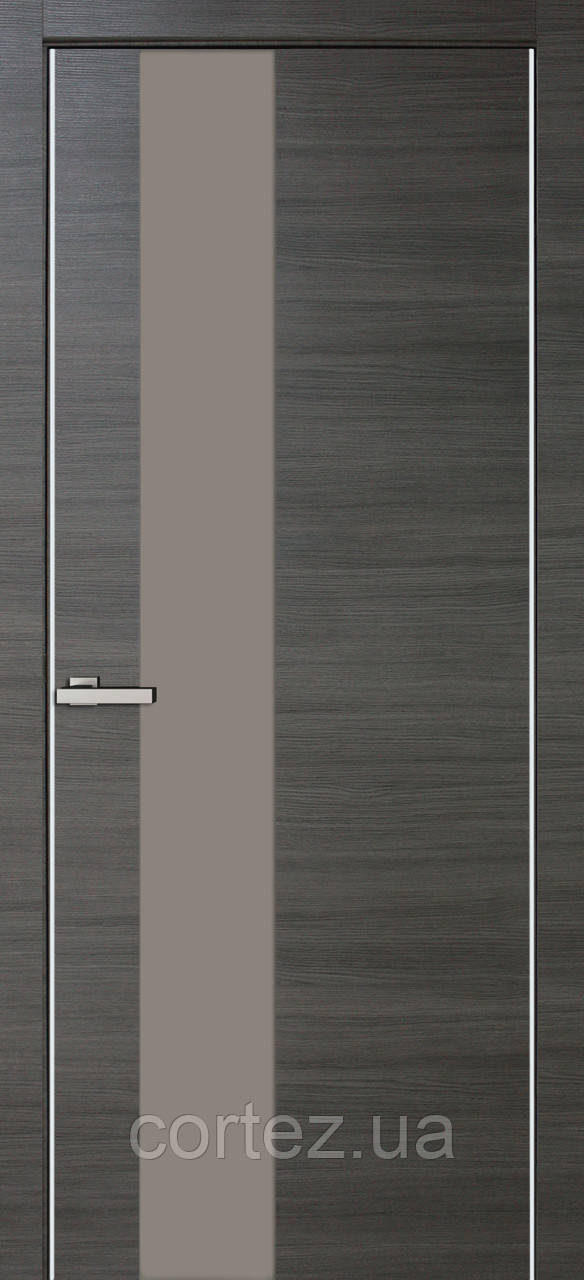 Міжкімнатні двері пвх Alumo 03 graphite ash line