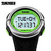 Годинник наручний пульсометр крокомір Skmei 1058 Black, фото 3