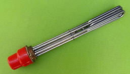 Блок ТЕН з нержавійки 15000W / 380V / ПЕТЛЕВИЙ на різьбі 2" (58мм) / L=410мм (Tenko, Україна)
