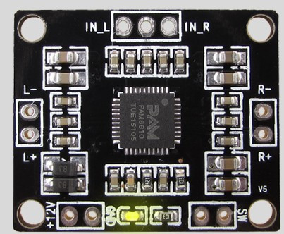 Аудіо підсилювач XH-M181 (PA8610) 12v 15 Wt