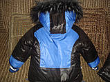 Дитячий зимовий комбінезон для хлопчика зріст 80/86 см і 86/92 см, фото 3