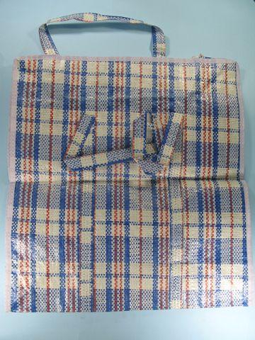 Сумка поліпропіленова, клітчаста. господарська No-4 (48*54*25) (12 шт), фото 1