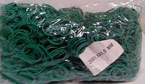 Резинка для упаковки зелени (зеленая) (25*1,5*1,5)  "Plast", 1 кг/пач