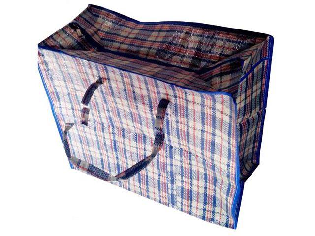 Сумка поліпропіленова, клітчаста. господарська No-3 (ш 50-д 45-г 20) (12 шт.), фото 1