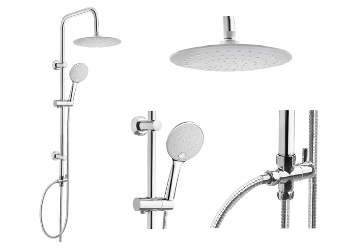 Душовий набір Invena Kameleon білий, фото 1