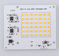 Smart IC SMD LED 20 W 2700 K Світлодіод 20w Світлодіодна збірка 1950 Lm + Драйвер