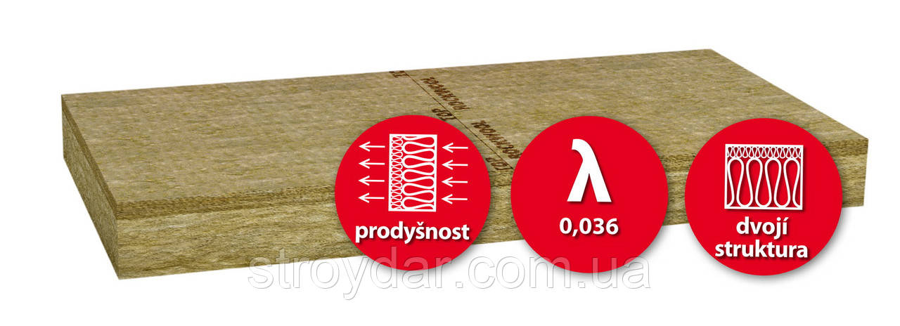 Утеплитель под штукатурку Rockwool FRONTROCK SUPER на фасад 80 мм - фото 4 - id-p53944364