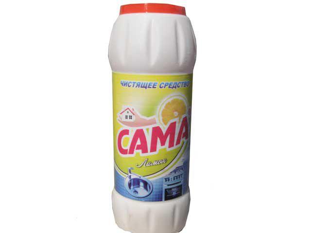 Засіб для чищення посуду (порошок) САМА Лимон 500г (1 шт), фото 1