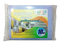 Серветка віскозна універсальна для сухого та вологого прибирання, 10шт\ пач