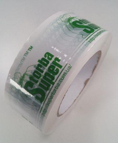 Скотч пакувальний 48мм\150\45мк (чесний метраж) "Логотип"(Ø 12,3\вага 2) (6 шт), фото 1