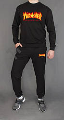 Чоловічий спортивний костюм Thrasher чорний (люкс) XS