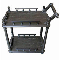 Стіл сервірувальний з дерева темний